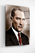 Dekoratif Atatürk Dekoratif Cam Tablo