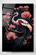 Clove And Bird Cam Tablo, Dekoratif Cam Tablo