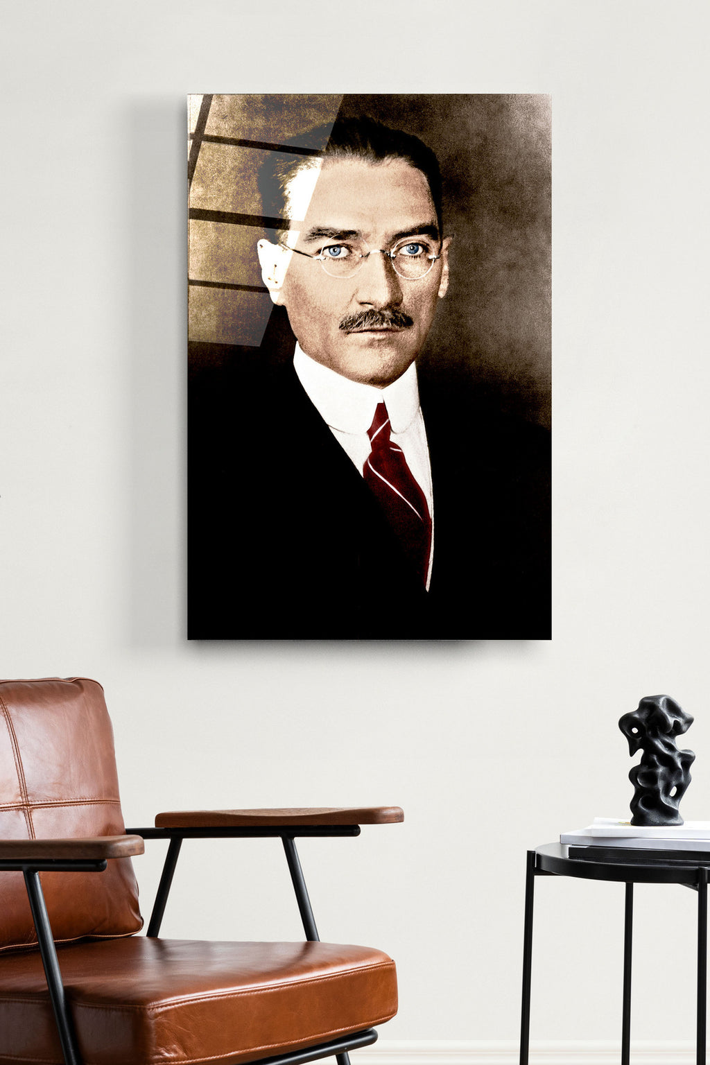 Dekoratif Atatürk Dekoratif Cam Tablo