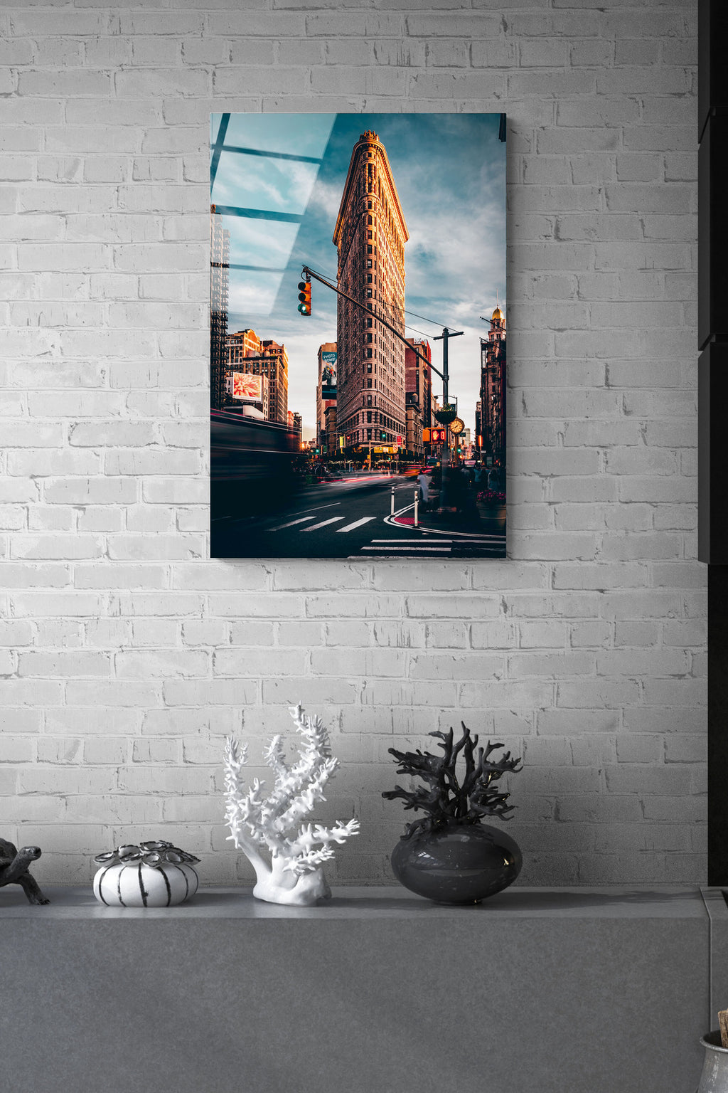 Dekoratif Manhattan Bridge New York Dekoratif Cam Tablo (80 x 120)