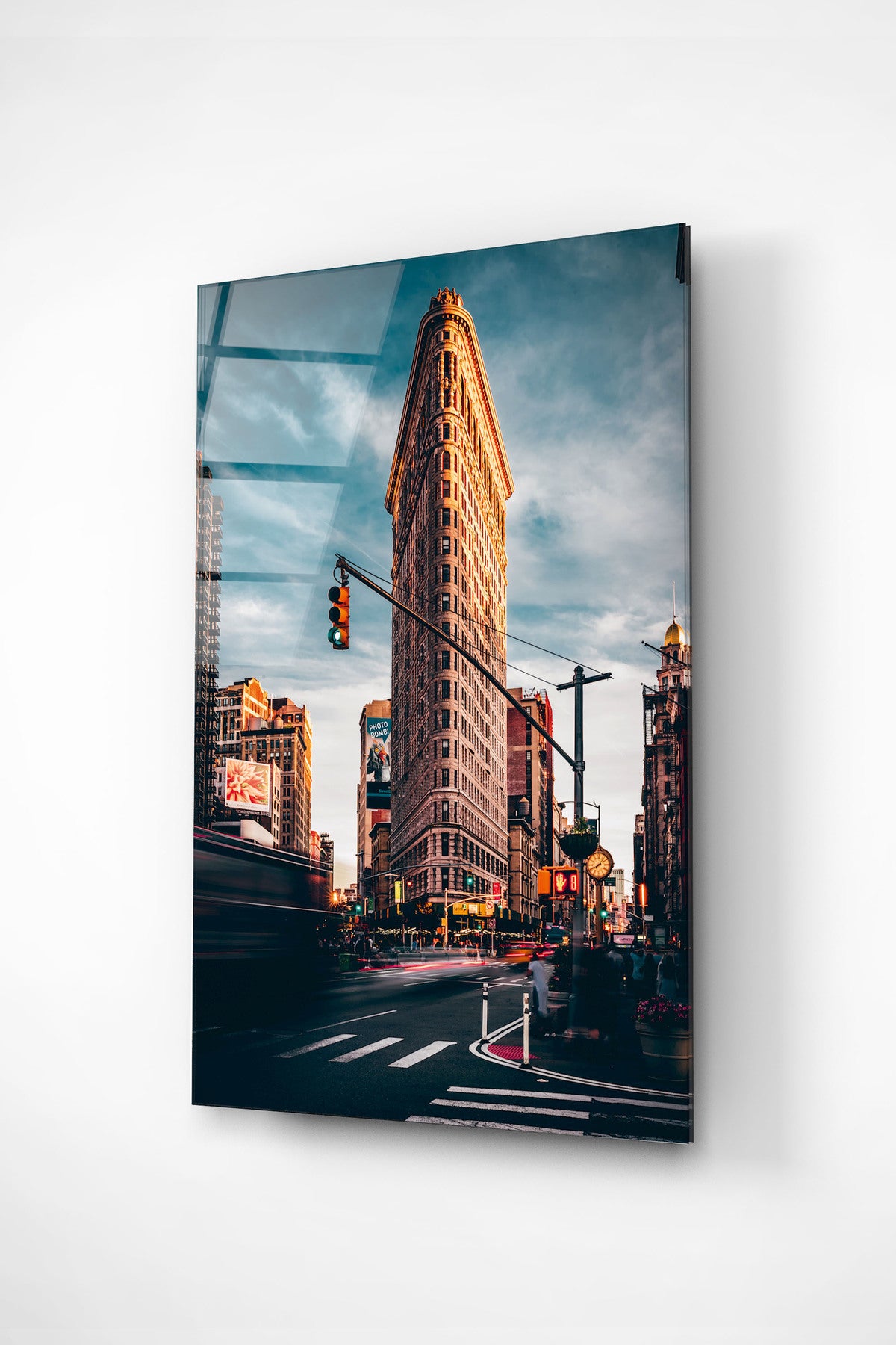Dekoratif Manhattan Bridge New York Dekoratif Cam Tablo