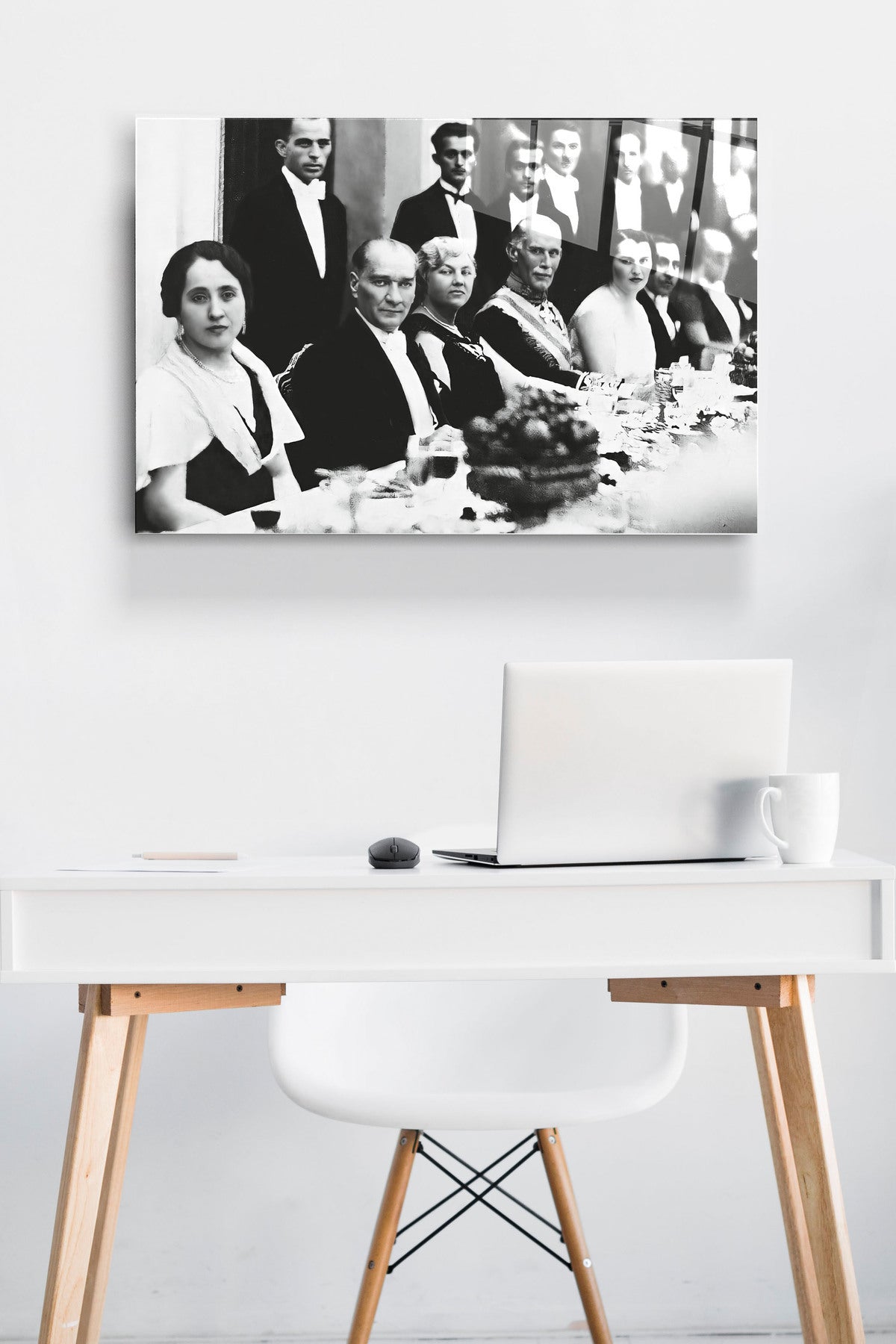 Dekoratif Atatürk Dekoratif Cam Tablo (60 x 90)