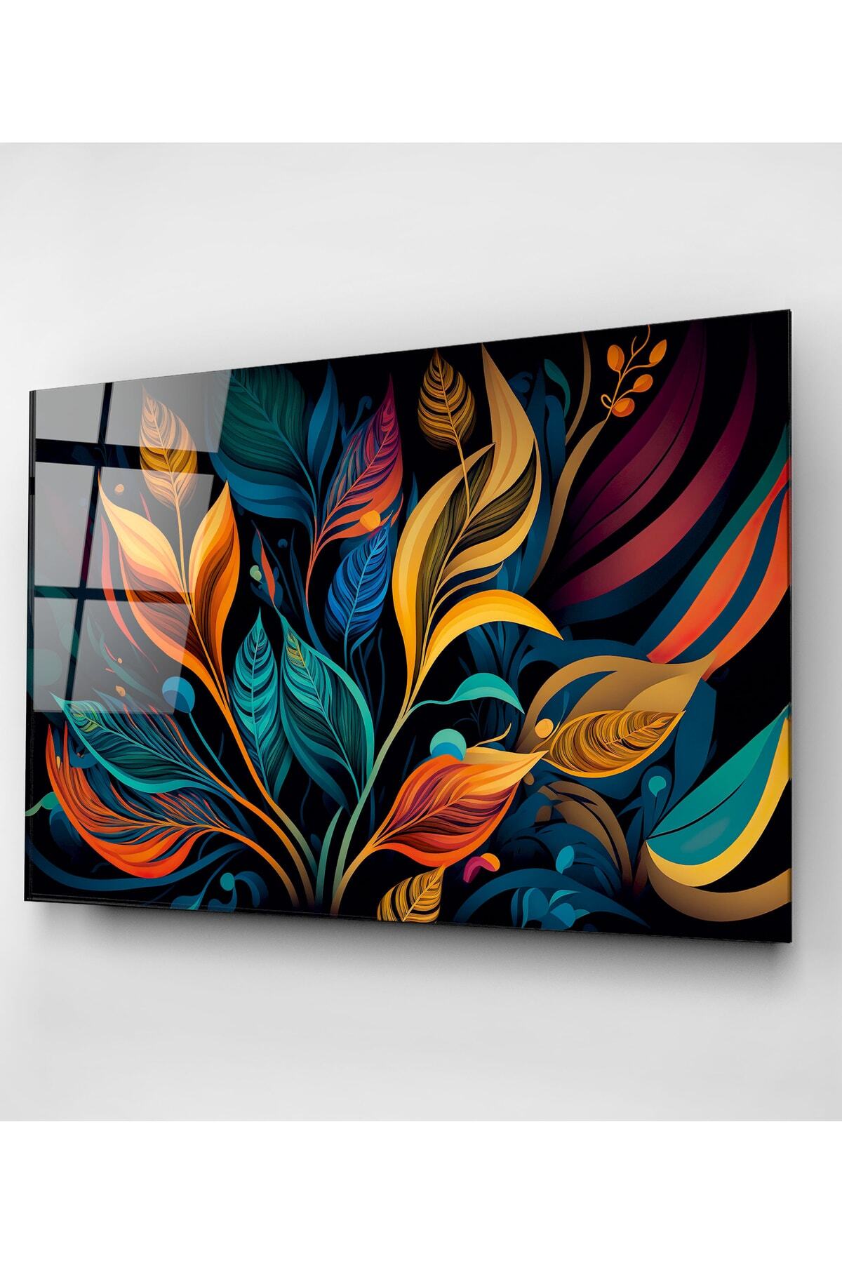 Dekoratif Okyanus Derinliği Dekoratif Cam Tablo (30 x 50)