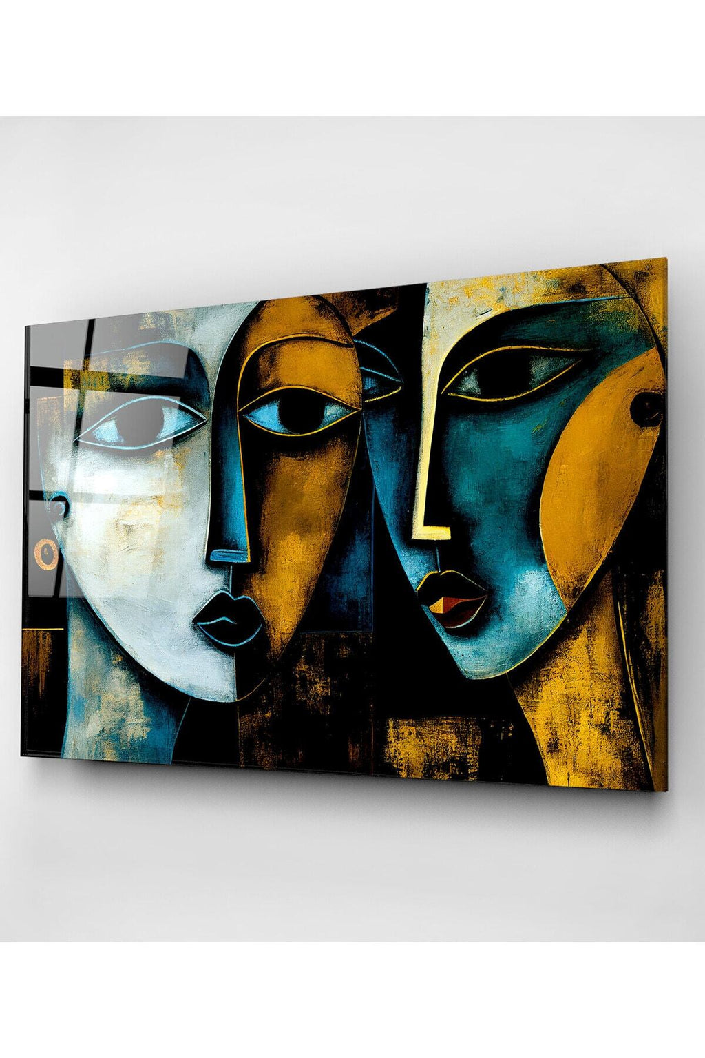 Cubism Art Cam Tablo, Dekoratif Cam Tablo