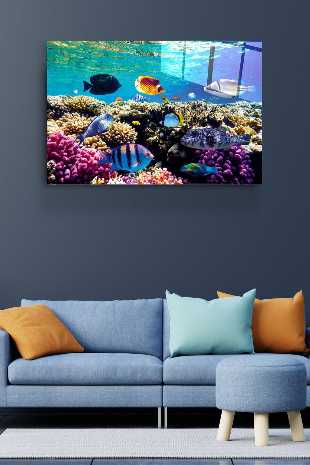 Dekoratif Telefon Kulübesi Dekoratif Cam Tablo