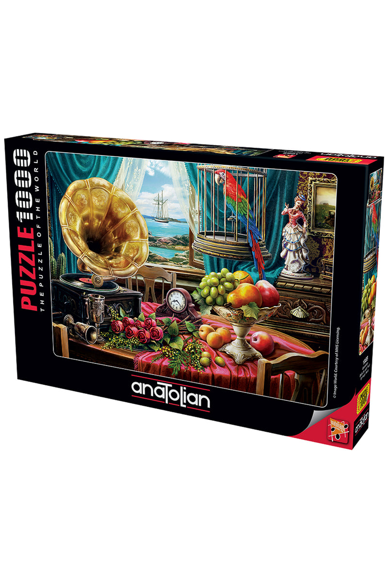 1000 Parça Yapboz Puzzle - Gramofon 1085 + MES Akademi Eğitim Seti Hediye!