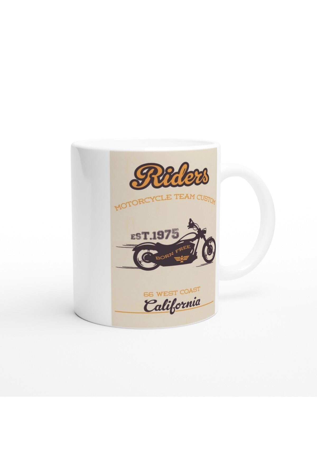 Born Free California Riders Temalı Kupa Bardak