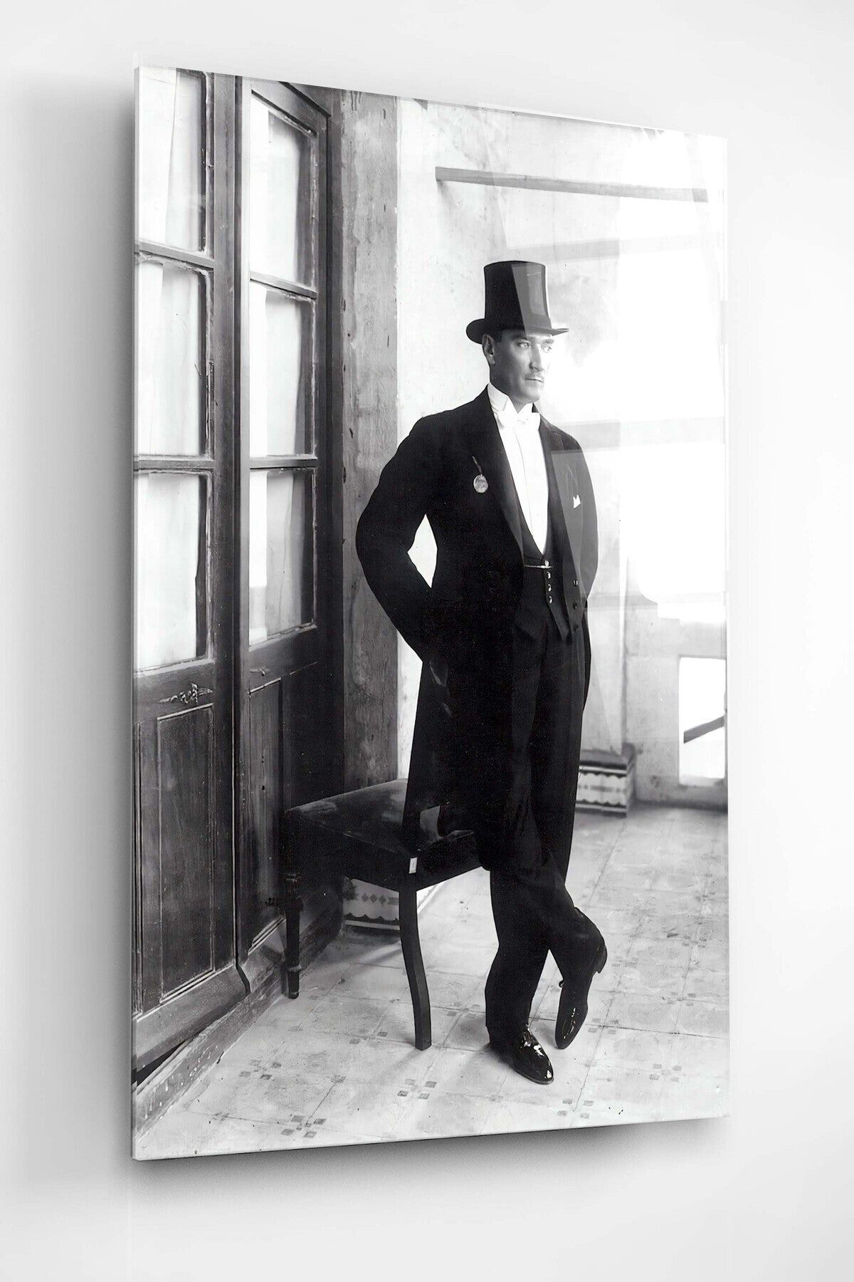 Dekoratif Atatürk Dekoratif Cam Tablo