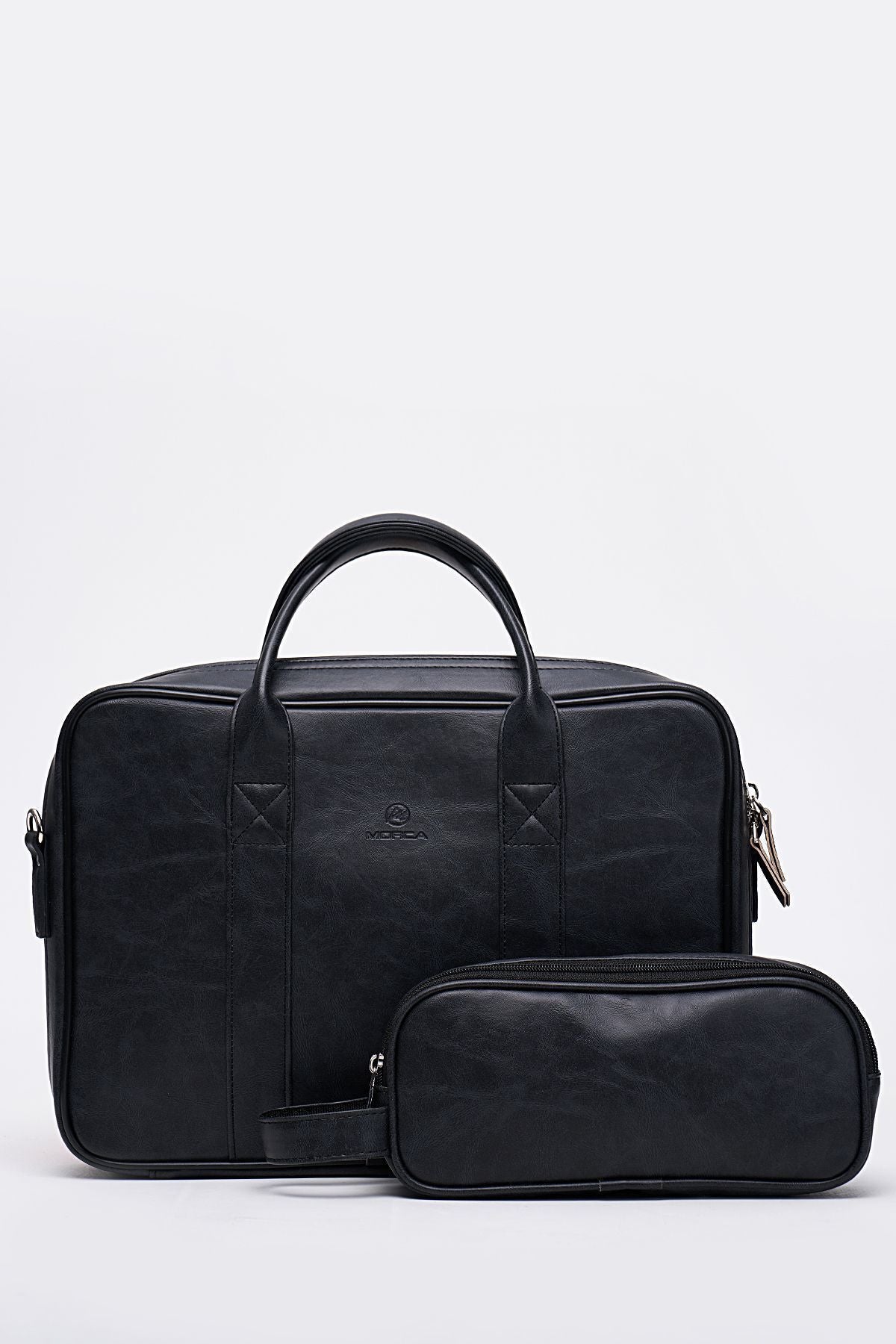 Crazy Siyah Renk Macbook Organizer 13 ve 14 İnç Laptop Evrak Çantası