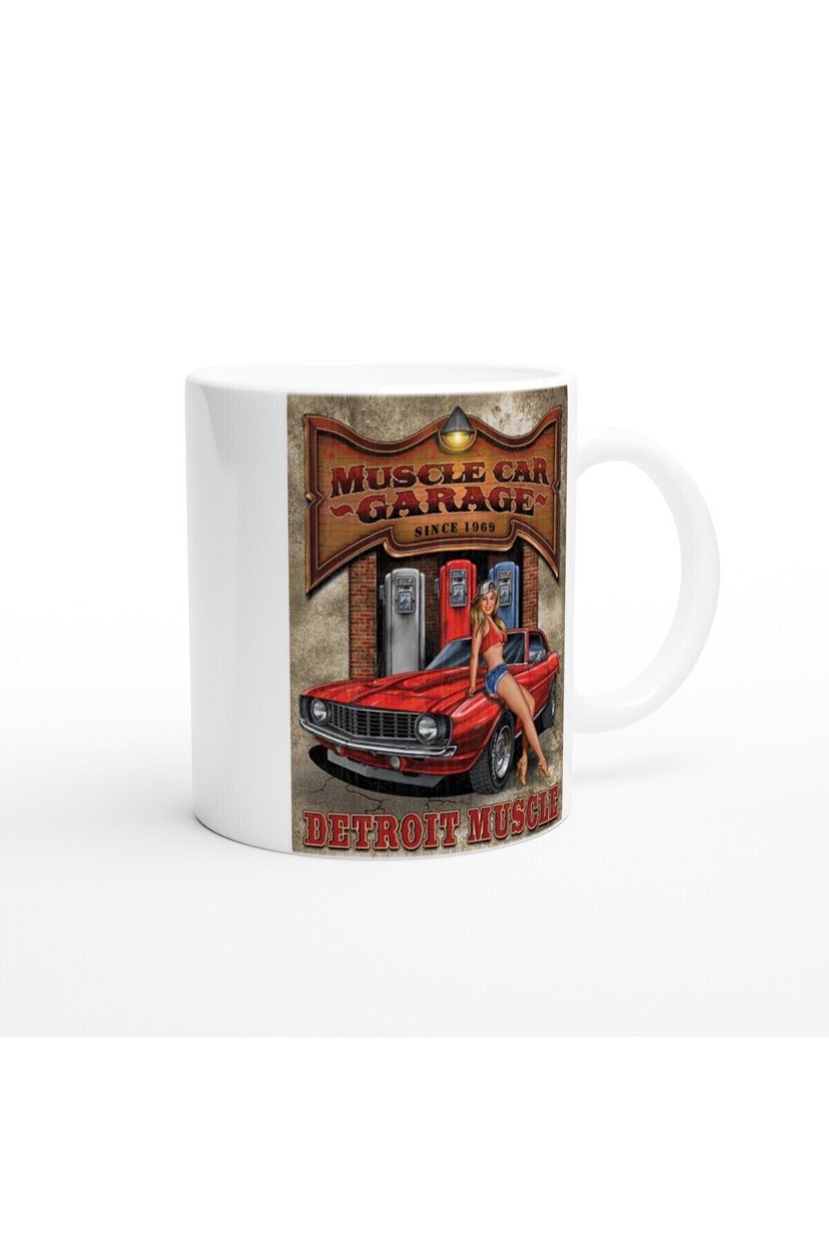Detroit Muscle Garage Kupa Bardak