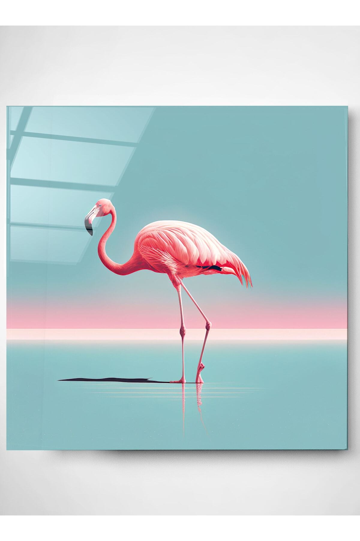 Flamingo Cam Tablo, Dekoratif Cam Tablo