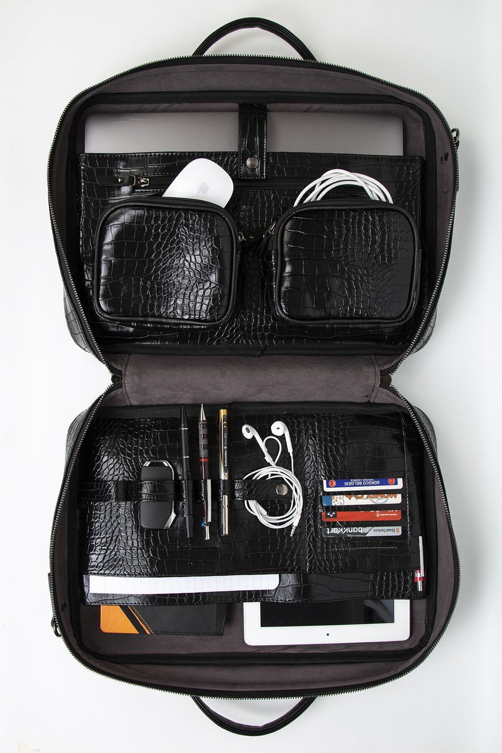 Macbook Organizer Laptop Evrak Çantası 15.6" & 16" Inç Taba