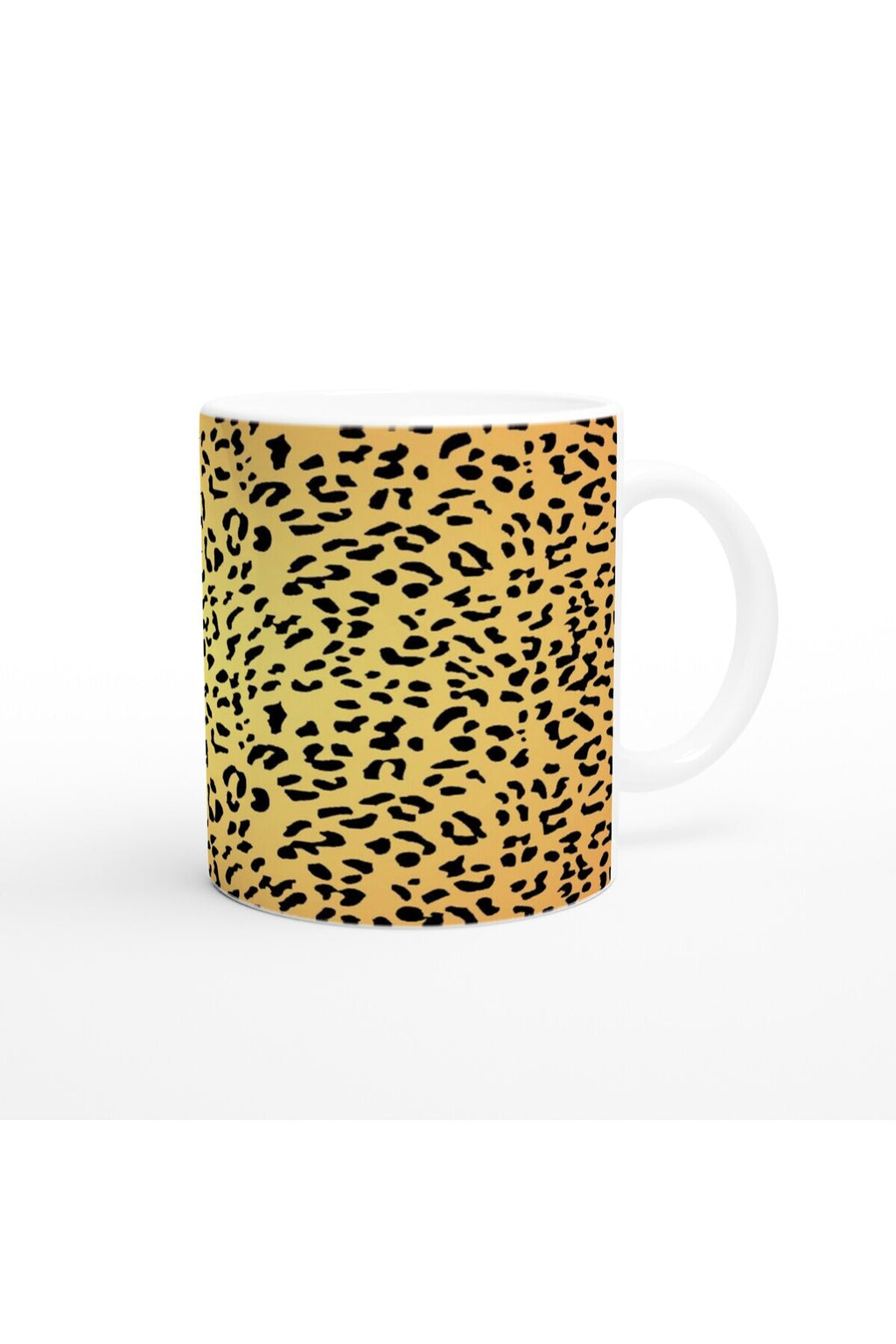Leopar Desenli Modern Tarz Baskılı Kupa Bardak