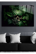 Dekoratif Skull Dekoratif Cam Tablo