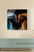 Fire And Water Cam Tablo, Dekoratif Cam Tablo