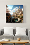Dekoratif İtalya Dekoratif Cam Tablo (70 x 70)
