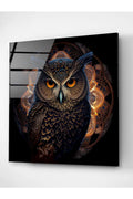 Dekoratif Kedi Ve Dolunay Dekoratif Cam Tablo