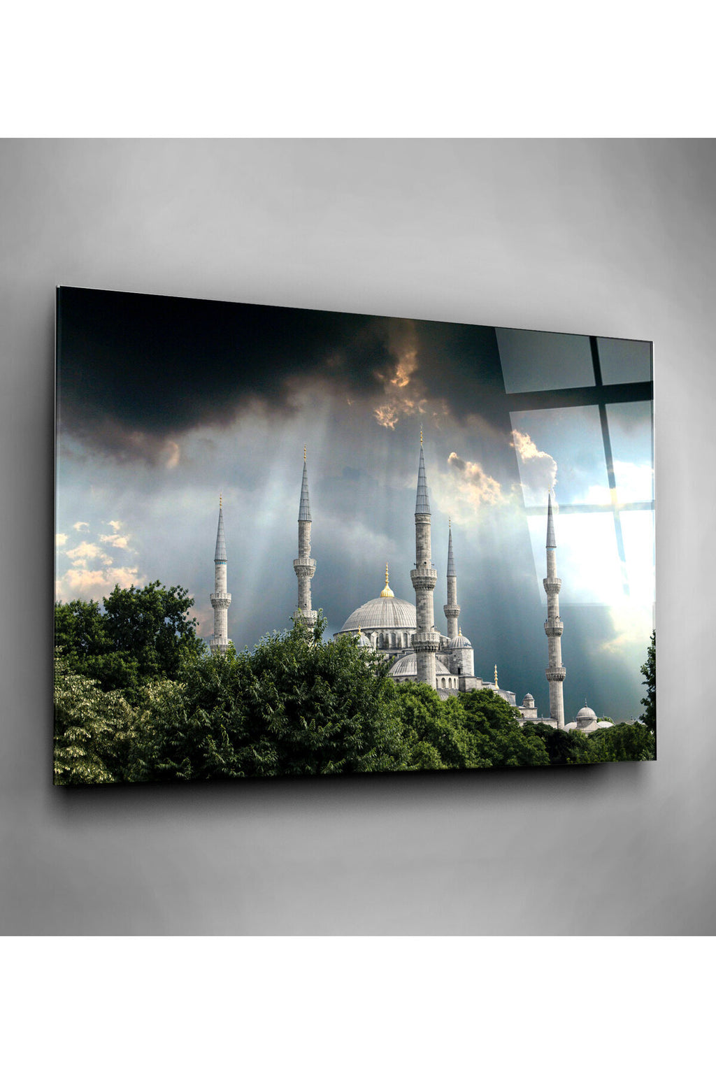Dekoratif İslami Dekoratif Cam Tablo
