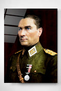 Dekoratif Atatürk Dekoratif Cam Tablo (30 x 50)
