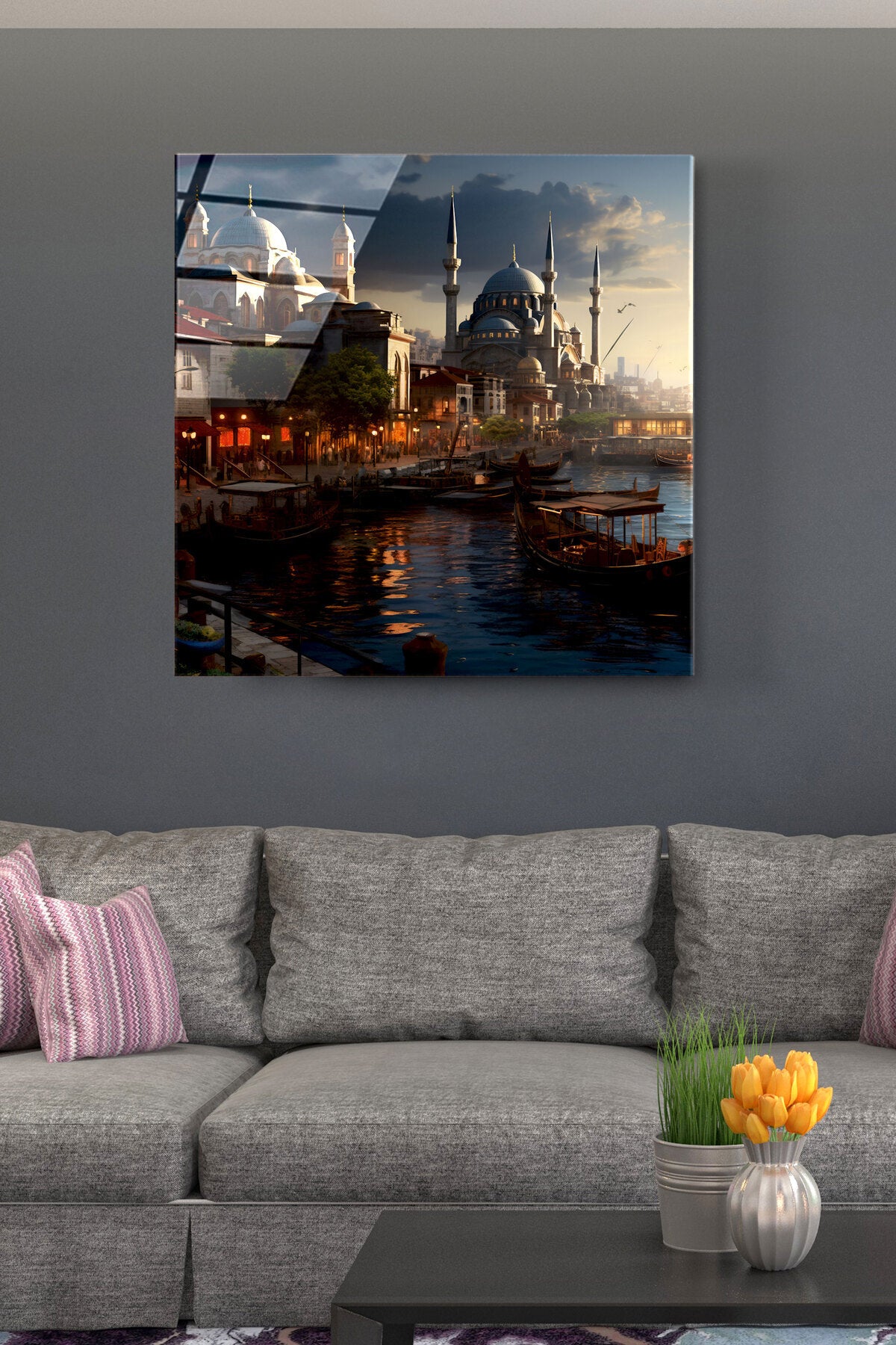 Dekoratif İstanbul Dekoratif Cam Tablo
