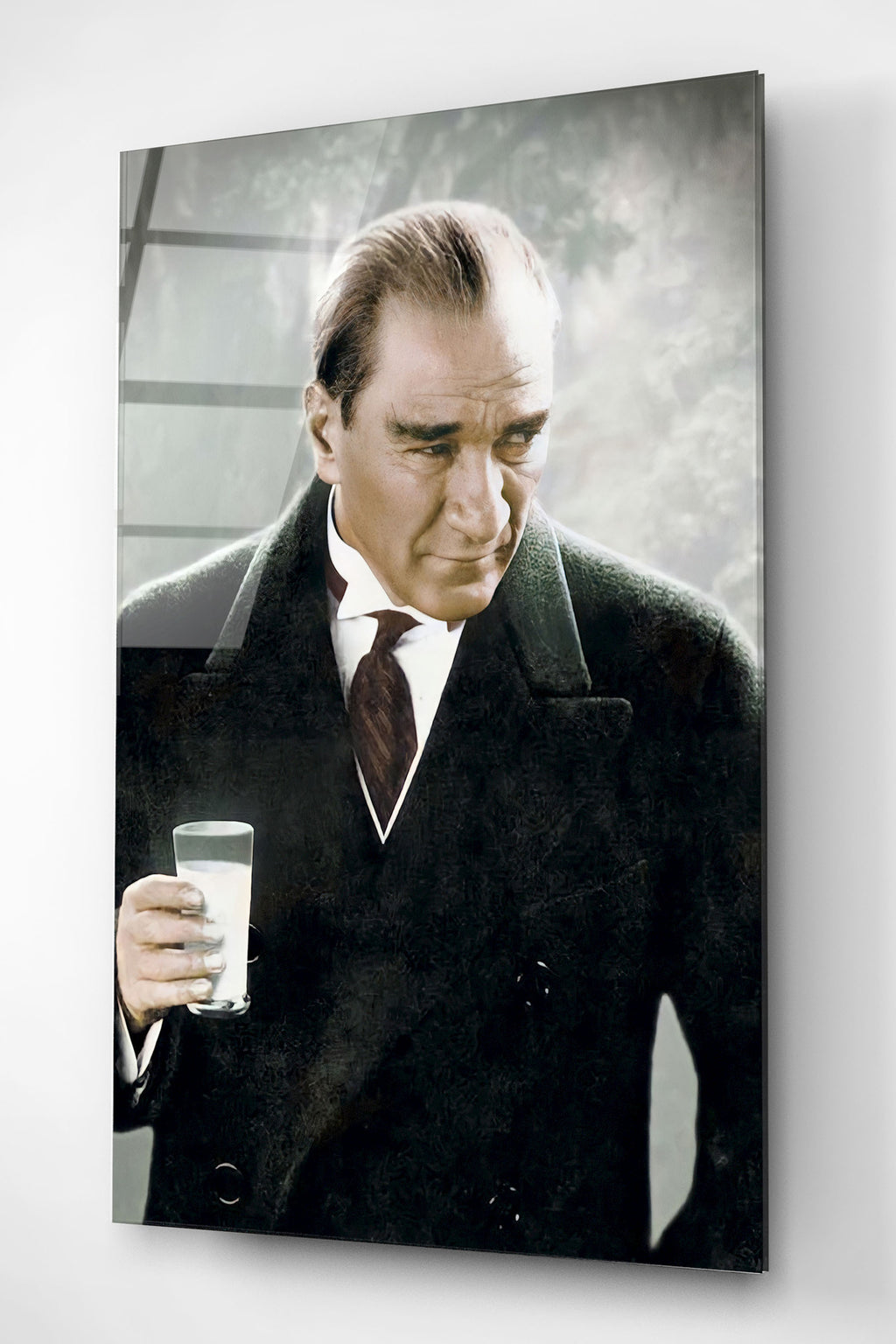 Dekoratif Atatürk Dekoratif Cam Tablo