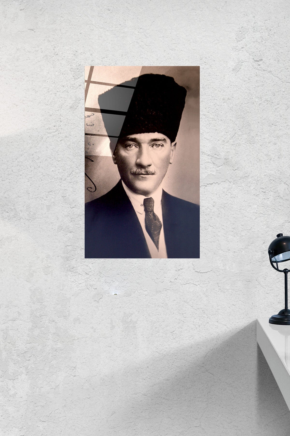 Dekoratif Atatürk Dekoratif Cam Tablo (60 x 90)