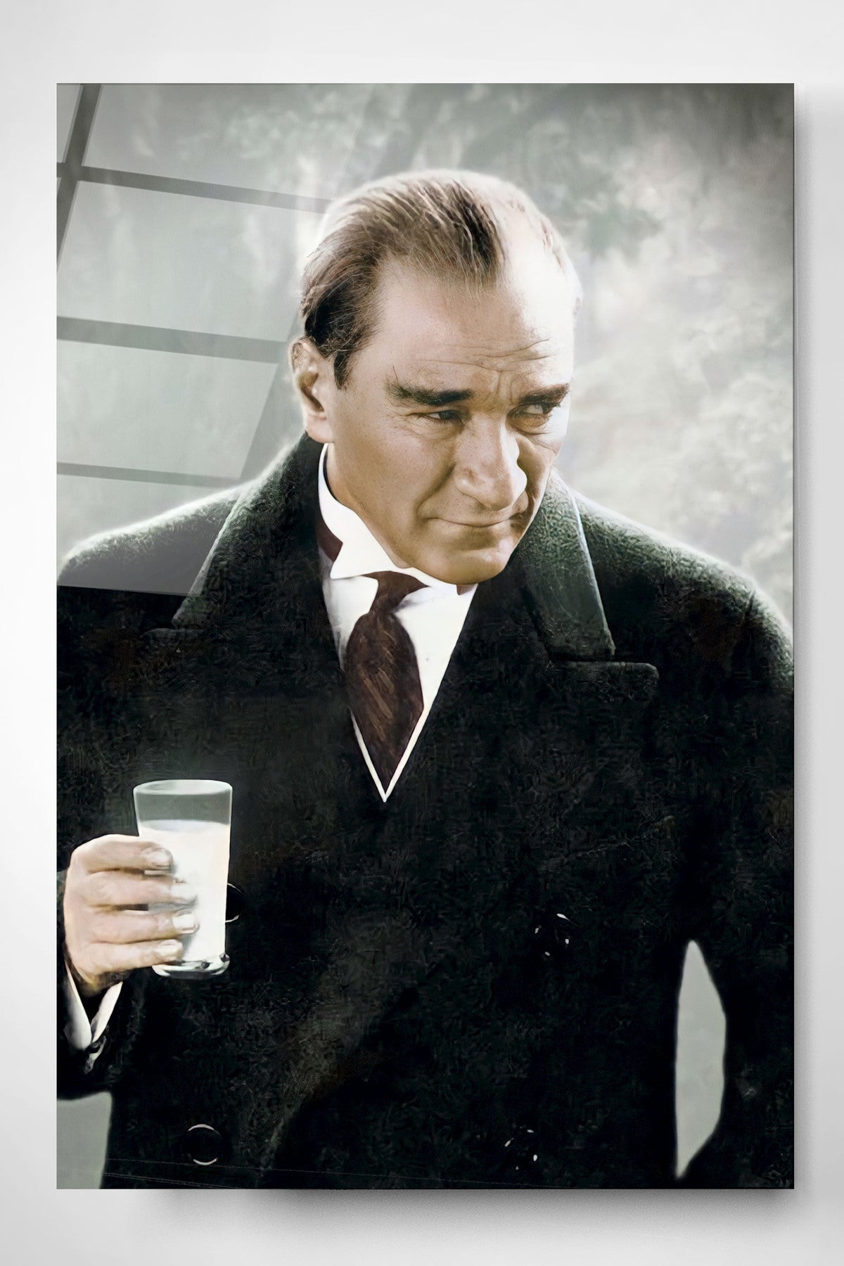 Dekoratif Atatürk Dekoratif Cam Tablo