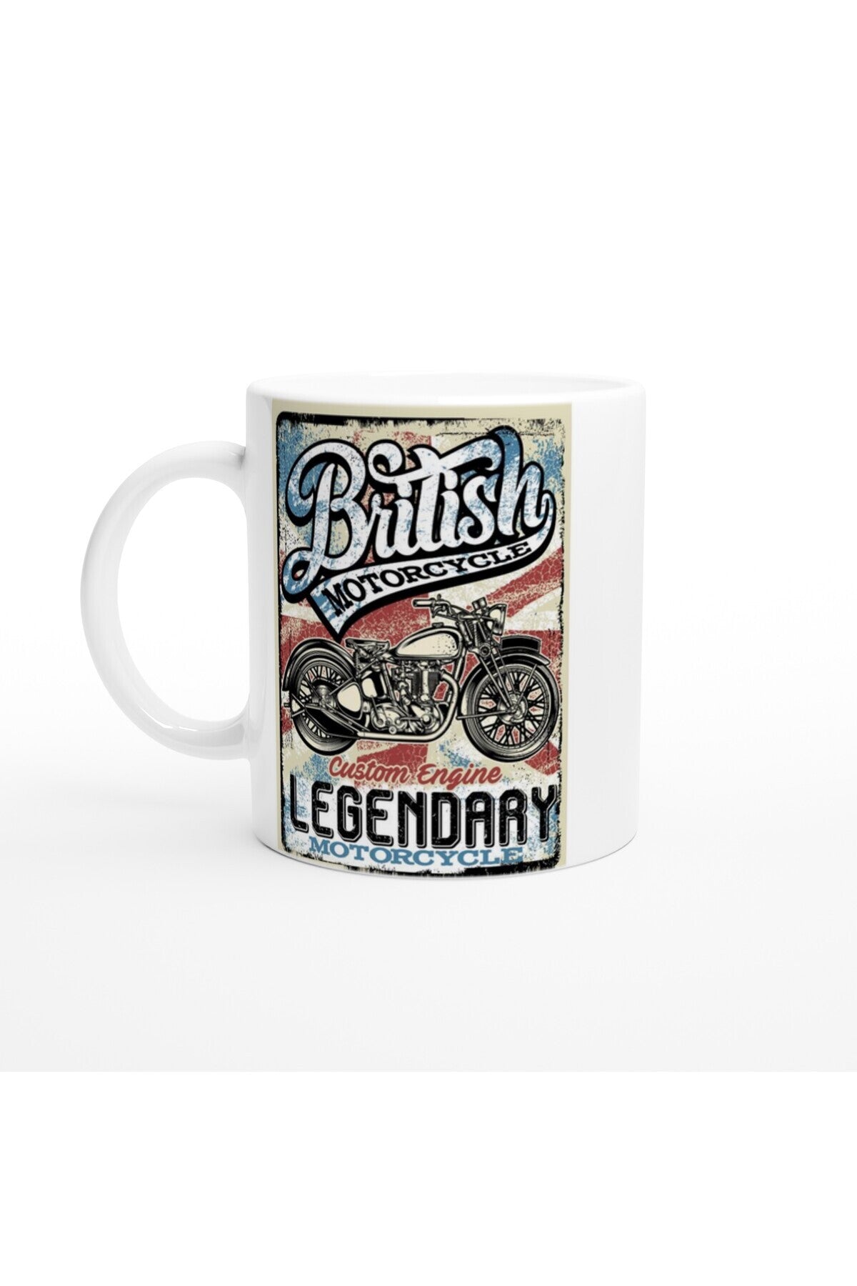 British Legendary Motorcycle Baskılı Kupa Bardak