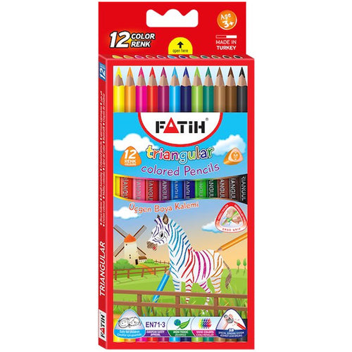 Fatih Jumbo Üçgen Triangular Tam Boy 12 Renk 33490