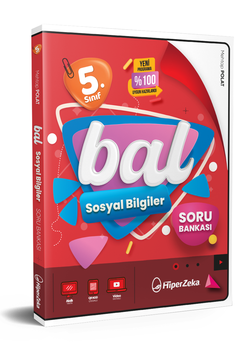 Hiper Zeka 5. Sınıf Hiper Sosyal Bilgiler Konu Anlatımlı & Soru Bankası 336 Sayfa