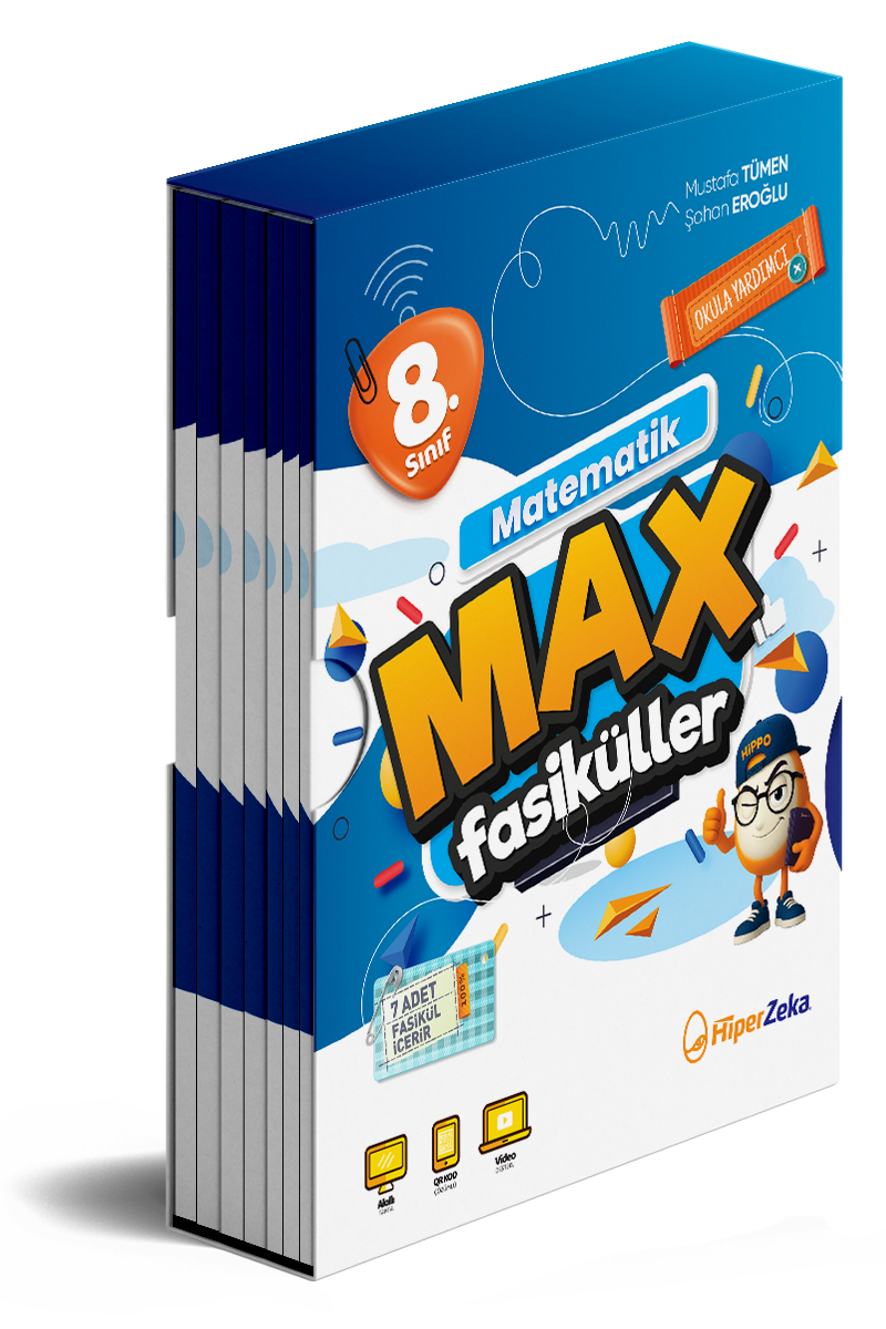 Hiper Zeka 8. Sınıf MAX Matematik Fasiküller 560 Sayfa