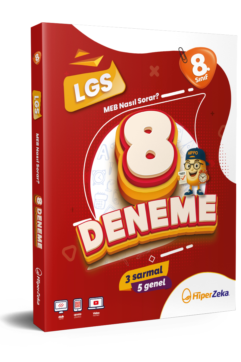 Hiper Zeka 8. Sınıf 8 Deneme İOKBS | 3 Sarmal & 5 Genel Sayfa