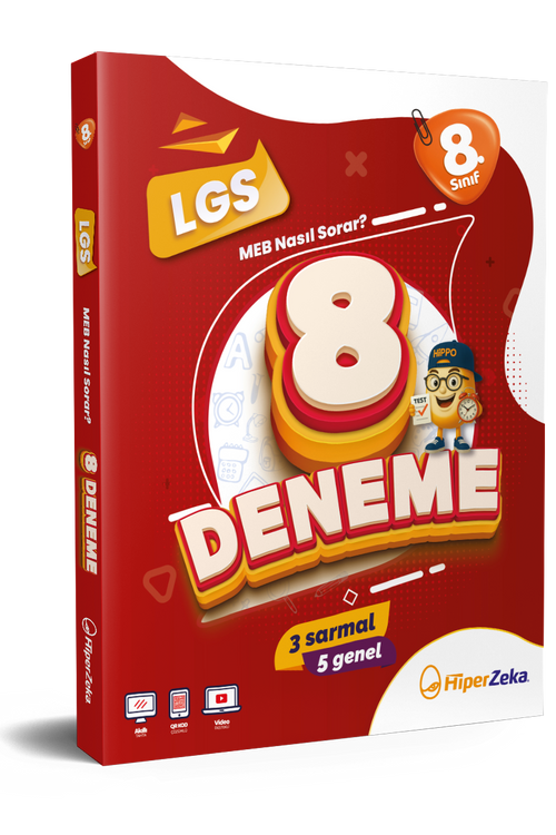 Hiper Zeka 8. Sınıf 8 Deneme İOKBS | 3 Sarmal & 5 Genel Sayfa