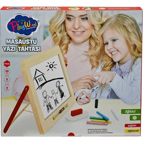 Pw Kutuda Ahşap Masa Üstü Yazı Tahtası ONY-385