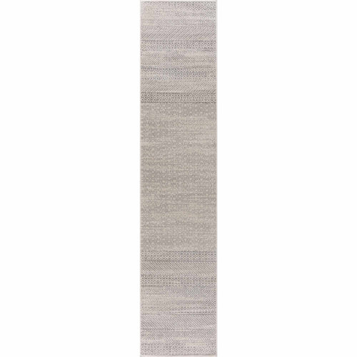 Cuhua Gray Tribal Machine Woven Polypropylene Area Rug