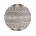 Dipui Gray Tribal Polypropylene Area Rug