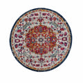 Goyula Ivory Medallion Polypropylene Area Rug