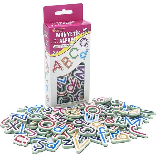 Dıytoy Manyetik Alfabe 3+ 68Prç Türkçe-İngilizce