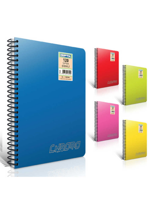 Gıpta A4 Defter Sipiralli 120Yp Çizgili