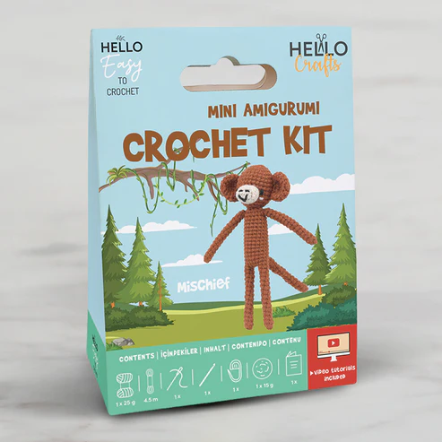 H.Crafts Tığ İşi Mini Amigurumi Kiti-Mischief