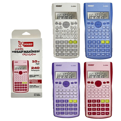 Mikro Dijital Pro Hesap Makinesi Renkl  CL-9364240