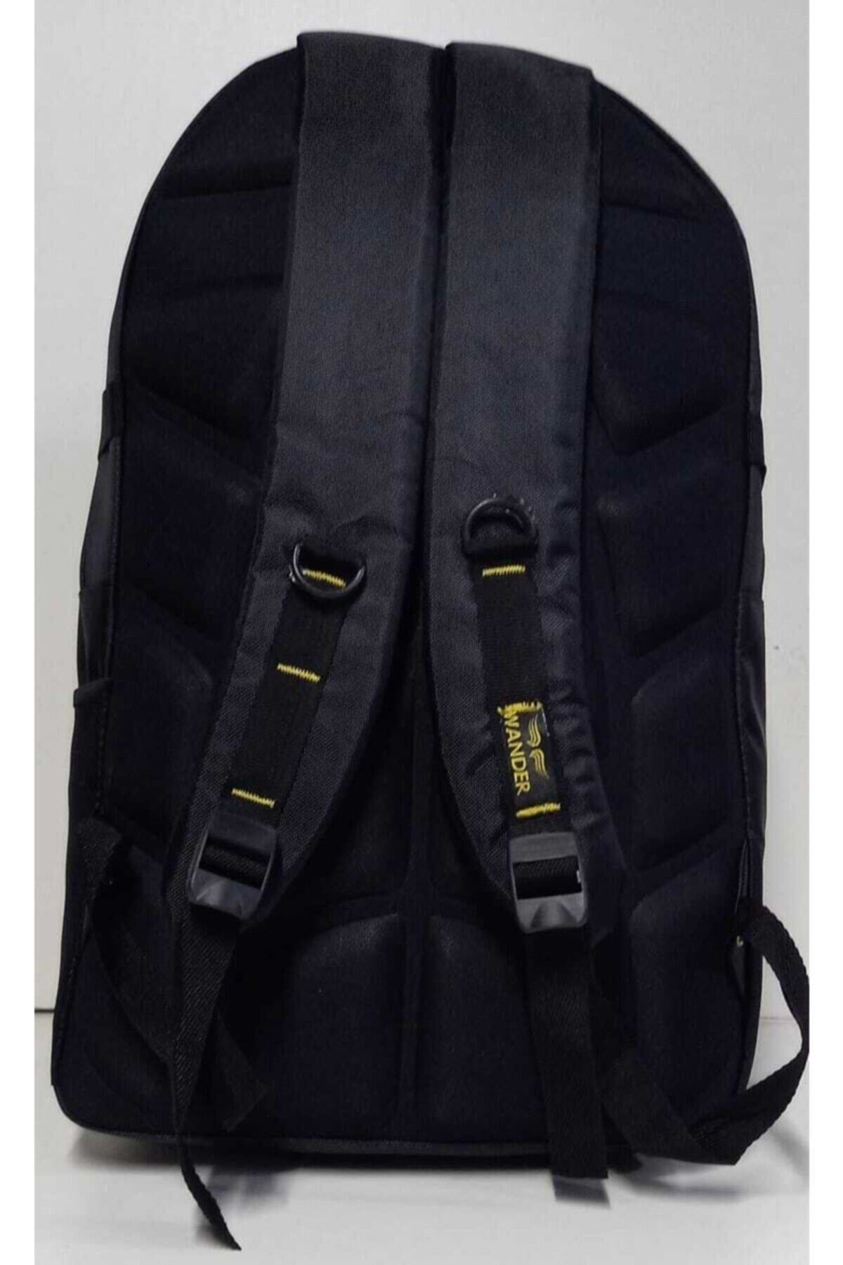 55 Litre Körüksüz Çok Gözlü Okul-kampçı-seyahat-dağcı-outdoor Sırt Çantası Wander Siyah