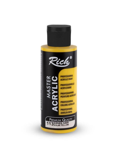 Rich Akrilik Boya 120ml 113 Güneş Sarı