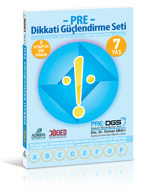 Adeda Dikkati Güçlendirme Seti -Pre- 7 Yaş