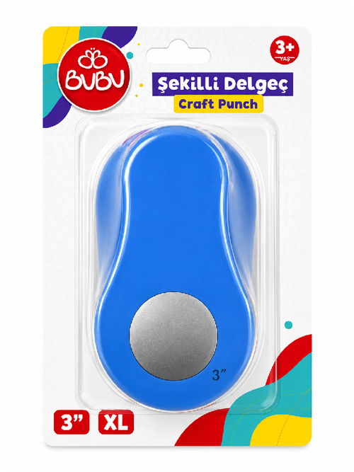 Bubu Eva ve Kağıt Kesen Şekilli Delgeç Kar Daire 3