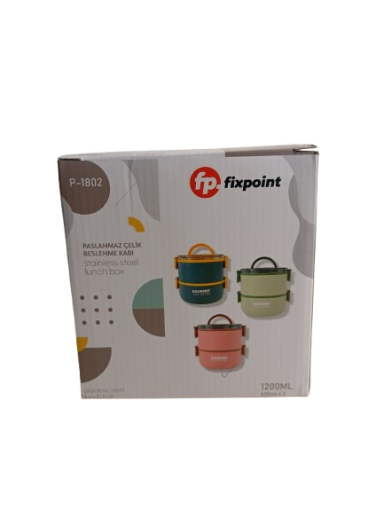 Fixpoint Çelik Beslenme Kabı 1200ml P-1802
