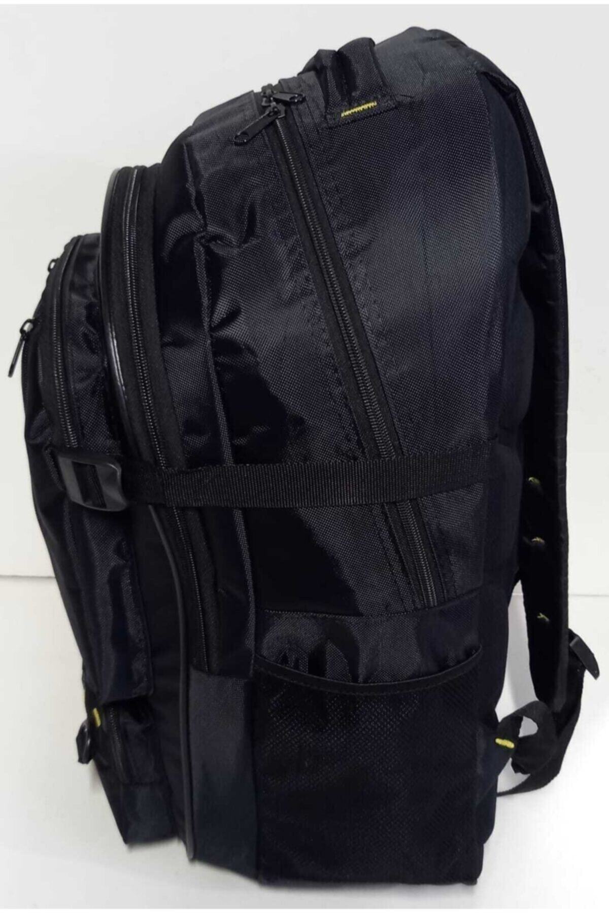 55 Litre Körüksüz Çok Gözlü Okul-kampçı-seyahat-dağcı-outdoor Sırt Çantası Wander Siyah