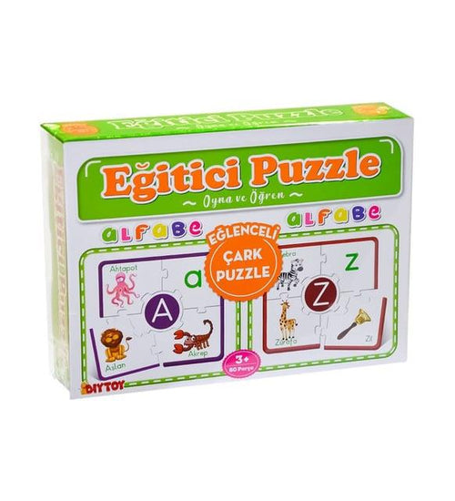 Dıytoy Çark Eğitici Puzzle Alfabe Cp1970