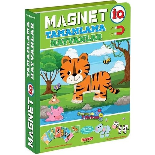Dıytoy Magnet Iq Tamamlama Hayvanlar 40Prç Iq1512