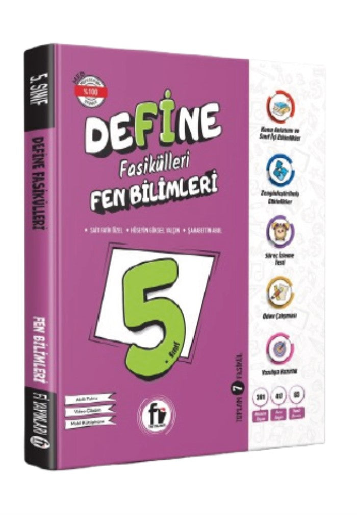 Fi Yayınları 5.SINIF DEFİNE FEN BİLİMLERİ SORU BANKASI (YENİ ÜRÜN)